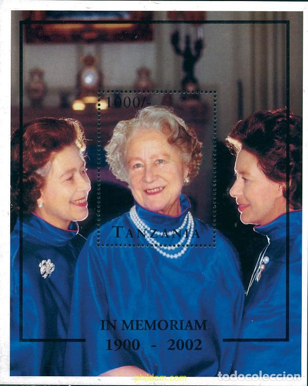 Sellos: 122687 MNH TANZANIA 2002 EN MEMORIA DE LA REINA MADRE