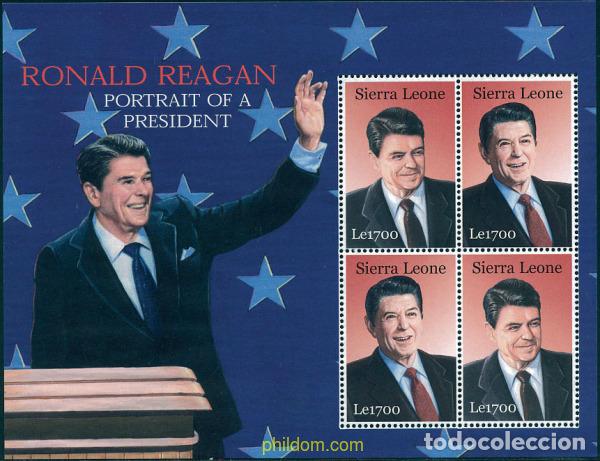 Timbres: 123476 MNH SIERRA LEONA 2002 RONALD REAGAN
