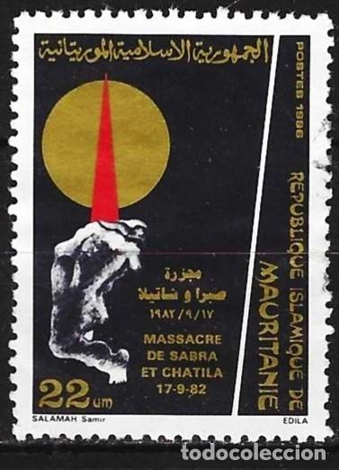 Sellos: Mauritania 1986 - Mi 903 - YT 594 - Las masacres de Sabra y Shati