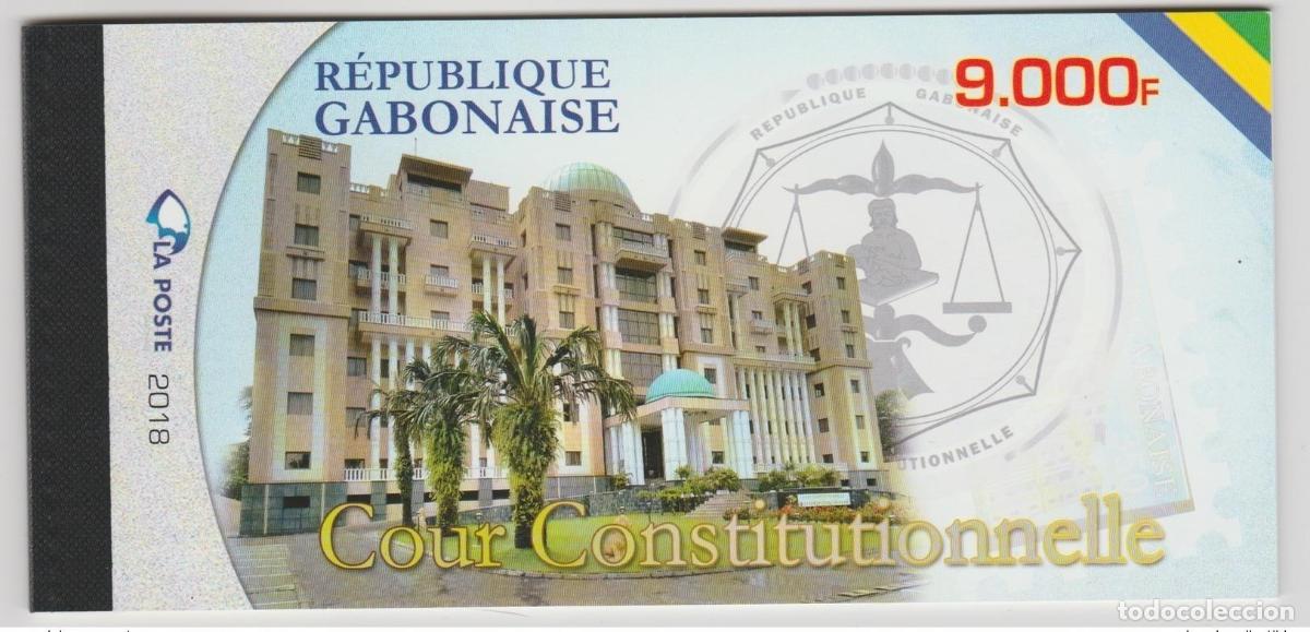 Sellos: Gab&oacute;n 2018/2019 Tribunal Constitucional de la Rep&uacute;blica Carnet MH MNH