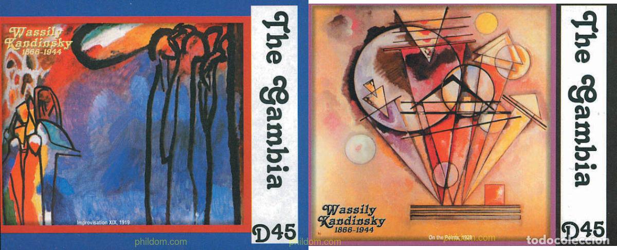 Sellos: 126025 MNH GAMBIA 2003 HOMENAJE A WASSILY KANDINSKY