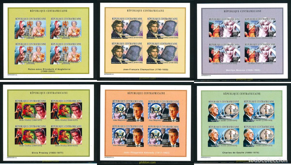 Sellos: 125988 MNH CENTROAFRICANA 2003 PERSONAJES