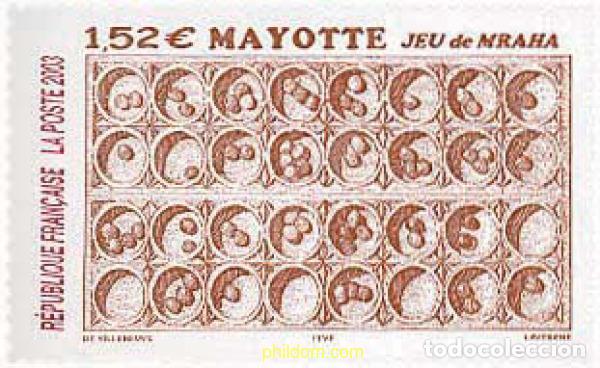 Sellos: 126806 MNH MAYOTTE 2003 JUEGO DEL MRAHA