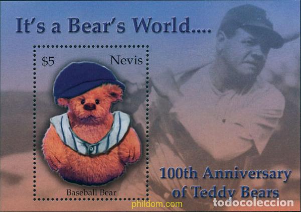 Sellos: 128097 MNH NEVIS 2003 CENTENARIO DEL OSITO DE PELUCHE