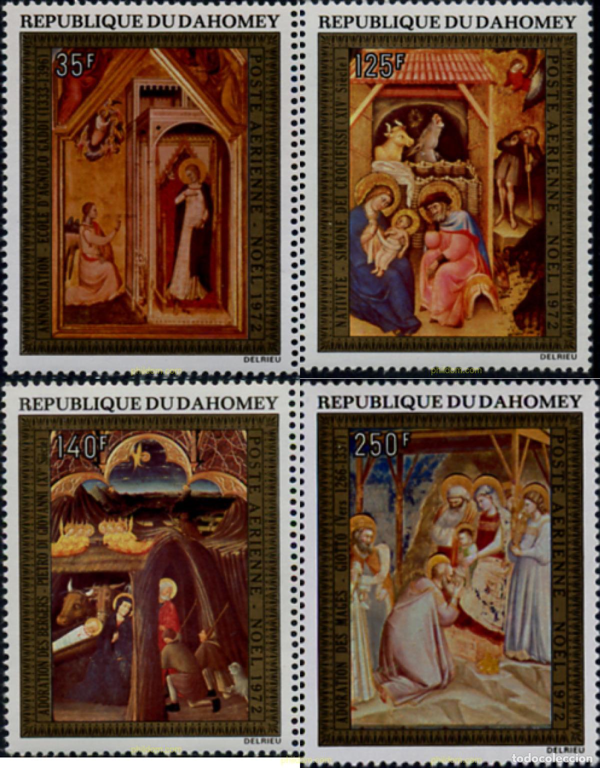Sellos: 129953 MNH DAHOMEY 1972 NAVIDAD. PINTURAS
