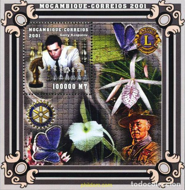 Sellos: 345910 MNH MOZAMBIQUE 2001 GRANDES MAESTROS DEL AJEDREZ