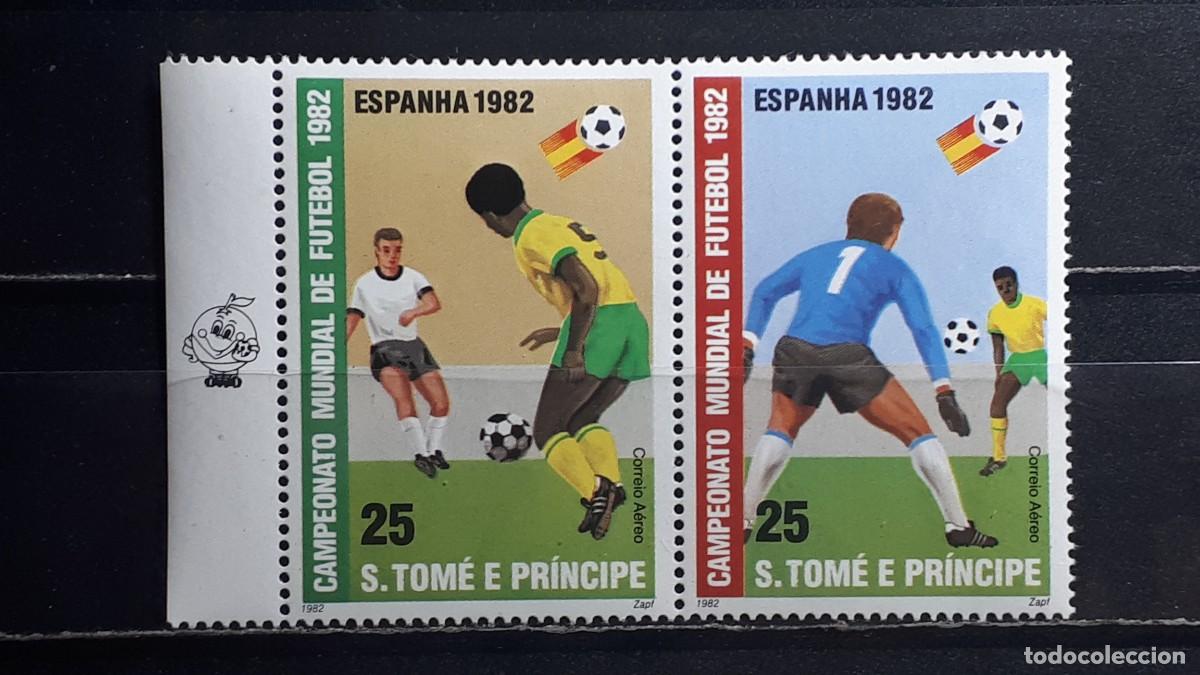 Sellos: SANTO TOM&Eacute; Y PRINCIPE. A&Ntilde;O 1982. **. YVERT A&eacute;reo 24/5