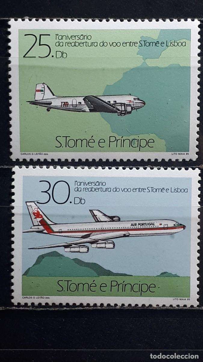 Sellos: SANTO TOM&Eacute; Y PRINCIPE. A&Ntilde;O 1985. **. YVERT 826/7