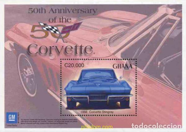 Sellos: 132239 MNH GHANA 2003 50 ANIVERSARIO DE CORVETTE