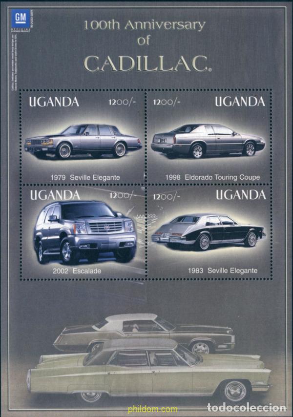 Sellos: 224622 MNH UGANDA 2003 CENTENARIO DE CADILLAC