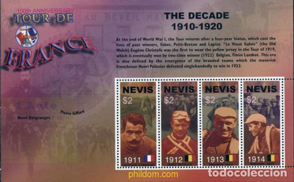 Sellos: 228917 MNH NEVIS 2003 CENTENARIO DEL TOUR DE FRANCE