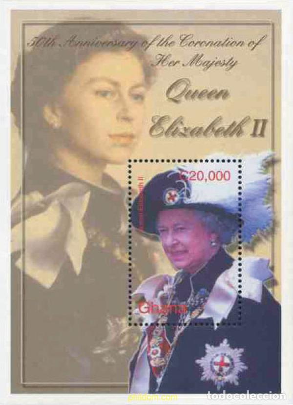 Sellos: 133310 MNH GHANA 2003 50 ANIVERSARIO DE LA CORONACION DE ISABEL II