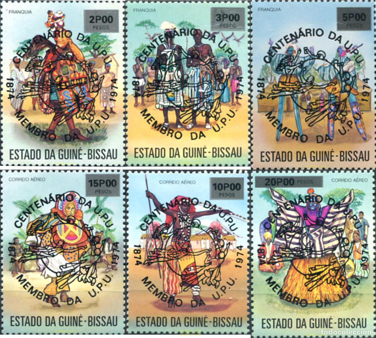 Sellos: 134835 MNH GUINEA BISSAU 1976 CENTENARIO DE LA UNION POSTAL UNIVERSAL