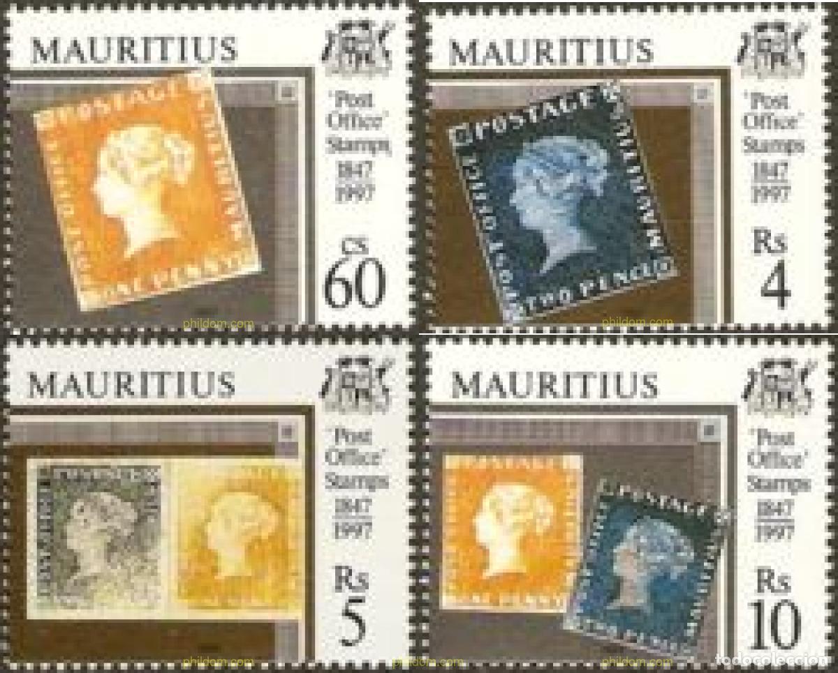 Sellos: 137371 MNH MAURICIO 1997 150 ANIVERSARIO DEL PRIMER SELLO DE MAURICIO
