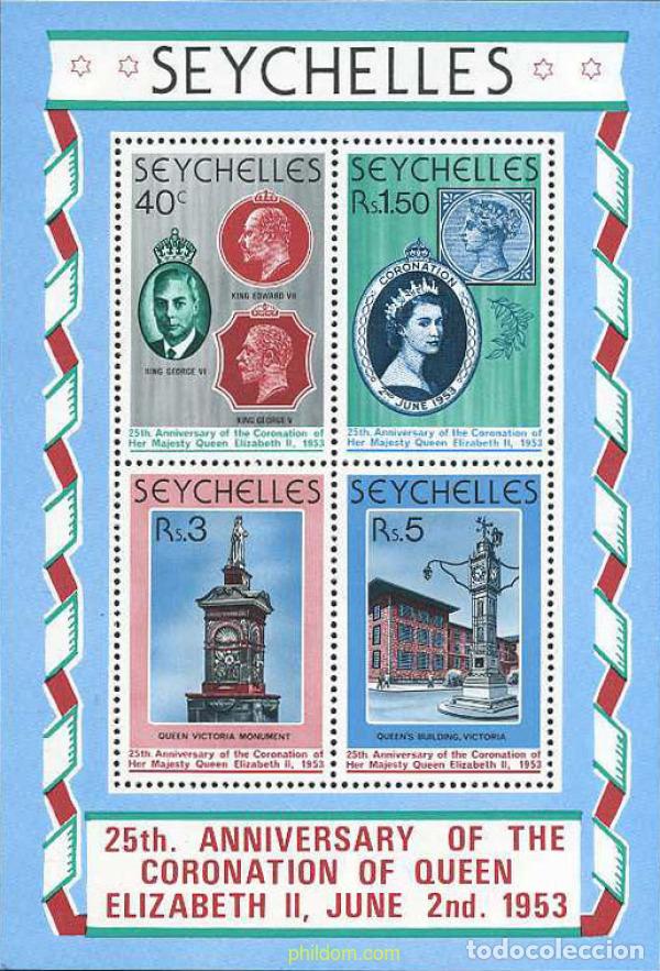 Sellos: 138965 MNH SEYCHELLES 1978 25 ANIVERSARIO DE LA CORONACION DE ISABEL II