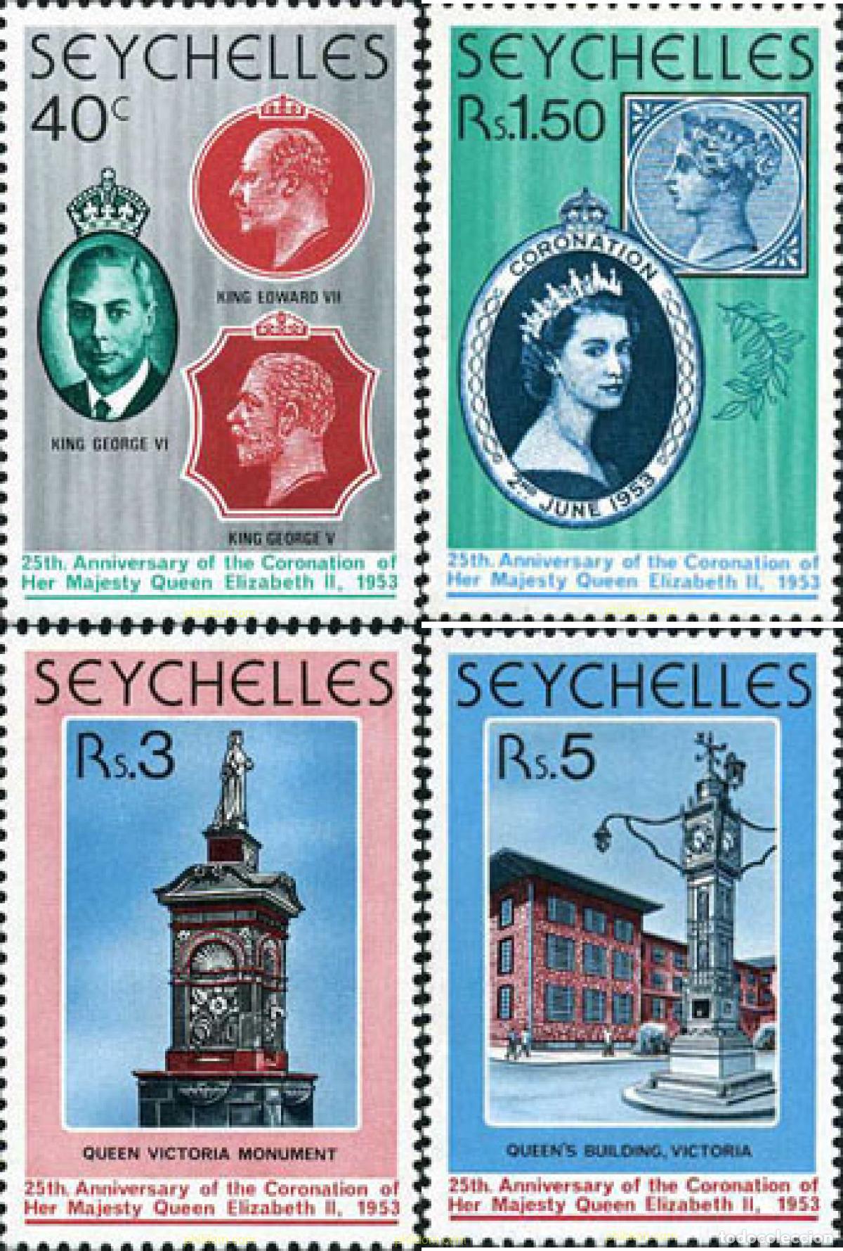 Sellos: 138964 MNH SEYCHELLES 1978 25 ANIVERSARIO DE LA CORONACION DE ISABEL II