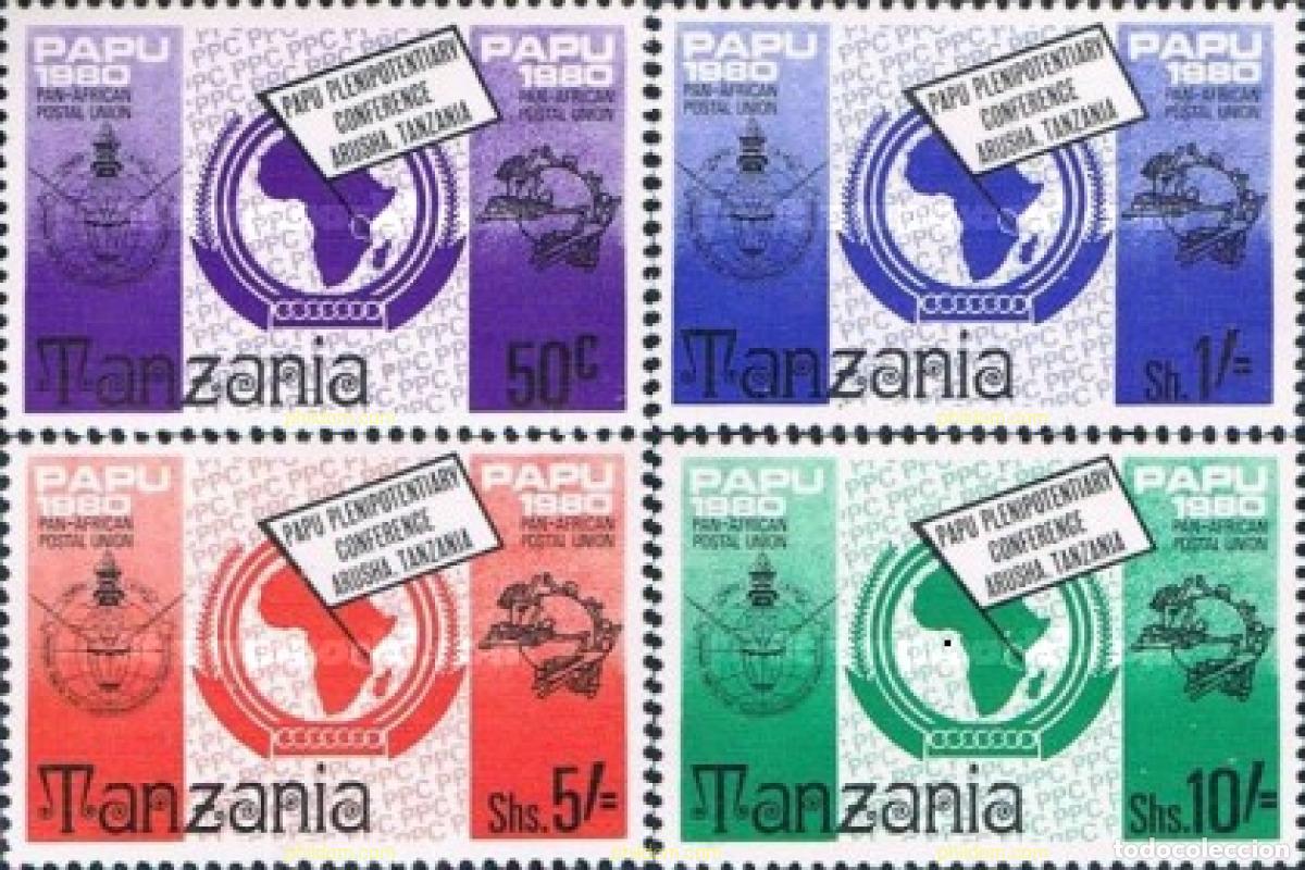 Sellos: 138988 MNH TANZANIA 1980 CONFERENCIA DE LA UNION POSTAL PANAFRICANA