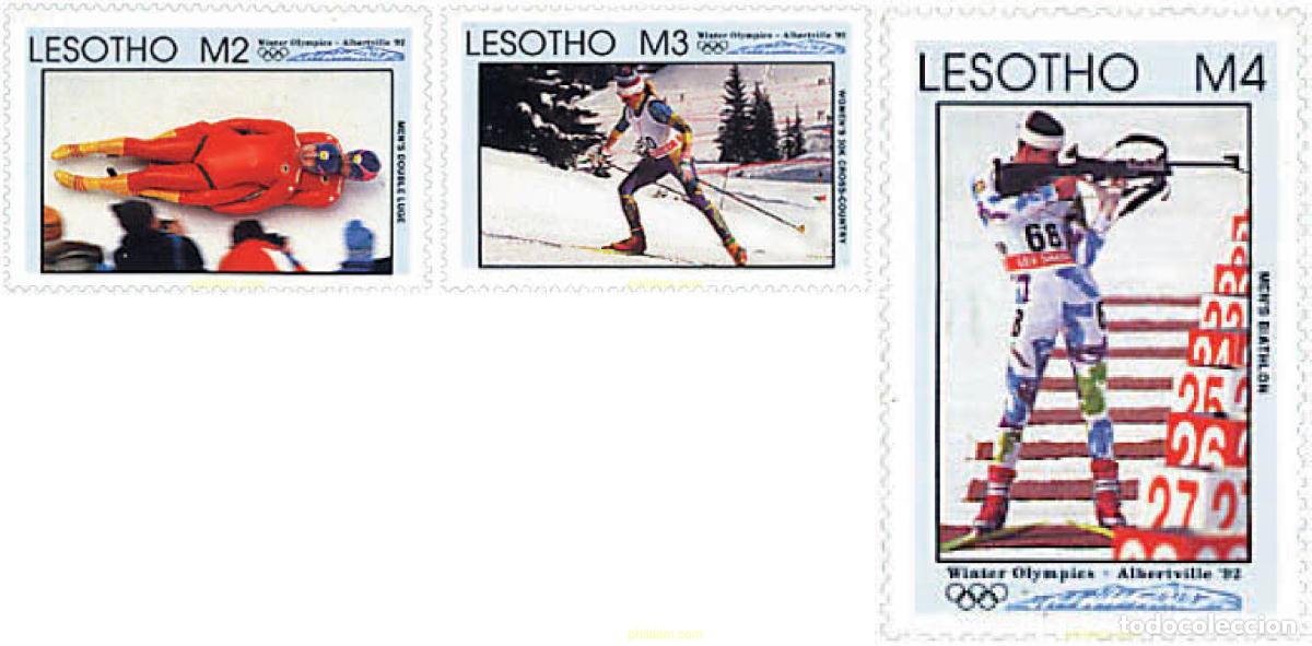 Sellos: 139110 MNH LESOTHO 1992 16 JUEGOS OLIMPICOS INVIERNO ALBERTVILLE 1992