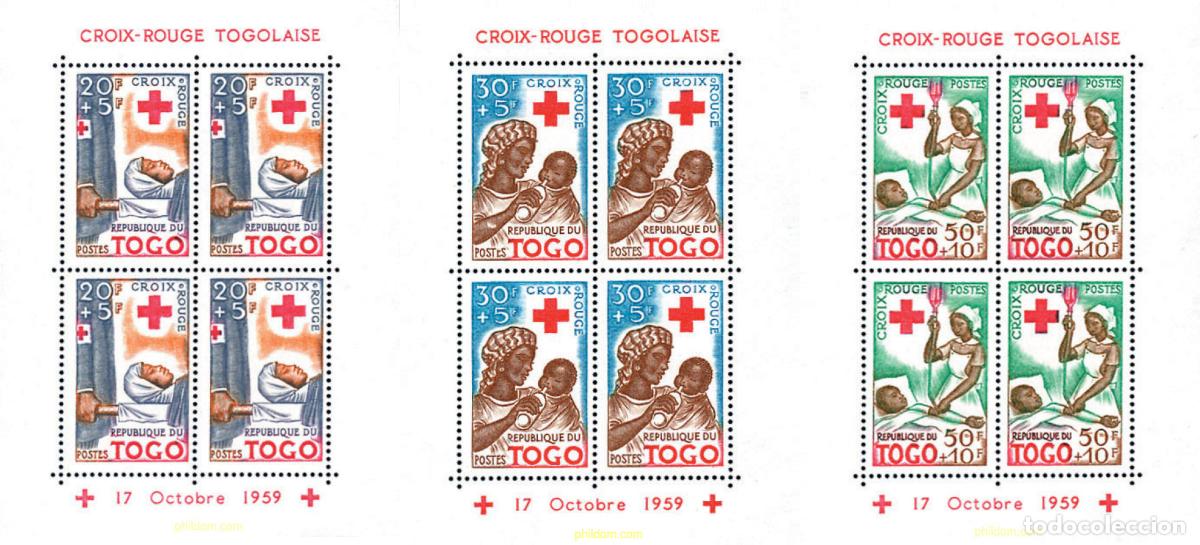 Sellos: 139101 MNH TOGO 1959 CRUZ ROJA