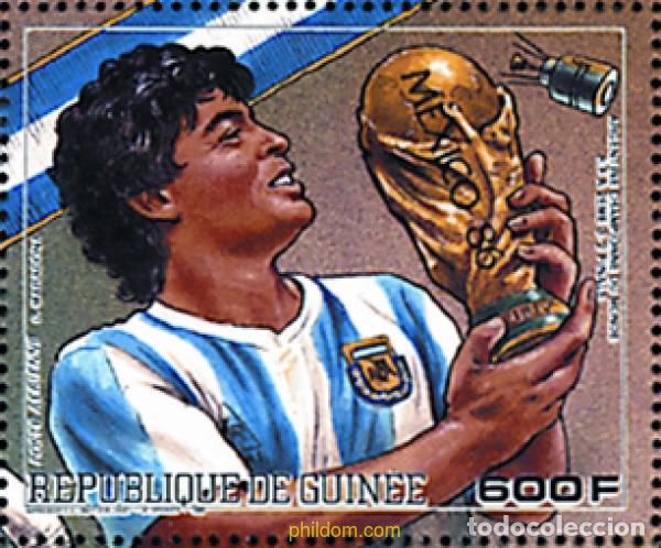 Sellos: 141788 MNH GUINEA 1986 COPA DEL MUNDO DE FUTBOL. MEXICO-86