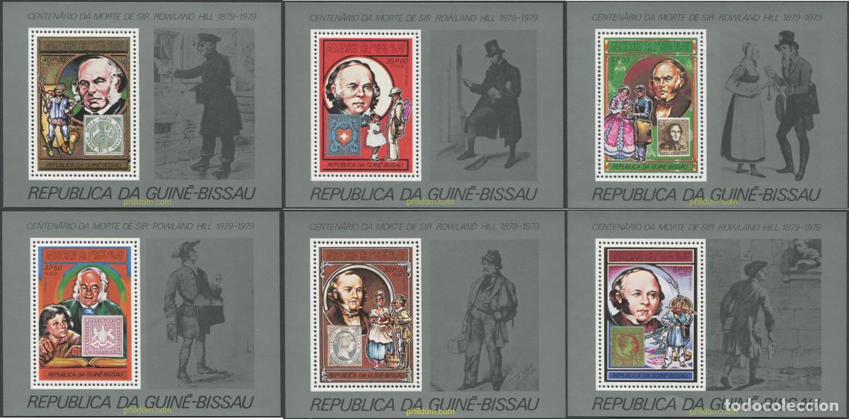 Sellos: 142112 MNH GUINEA BISSAU 1978 CENTENARIO DE LA MUERTE DE SIR ROWLAND HILL
