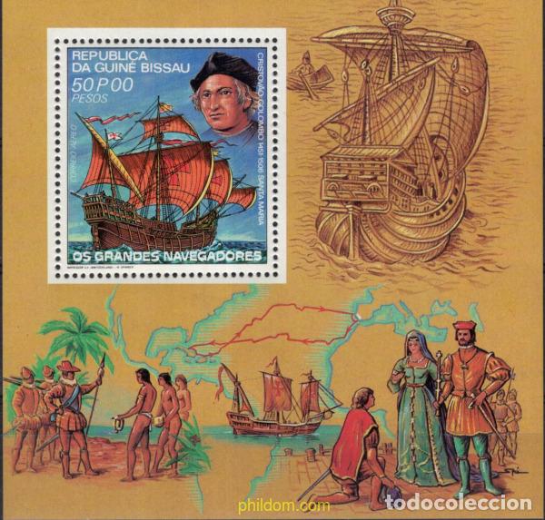 Sellos: 142189 MNH GUINEA BISSAU 1981 NAVEGANTES