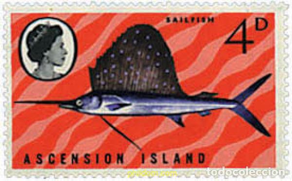 Sellos: 577177 MNH ASCENSION 1969 PECES