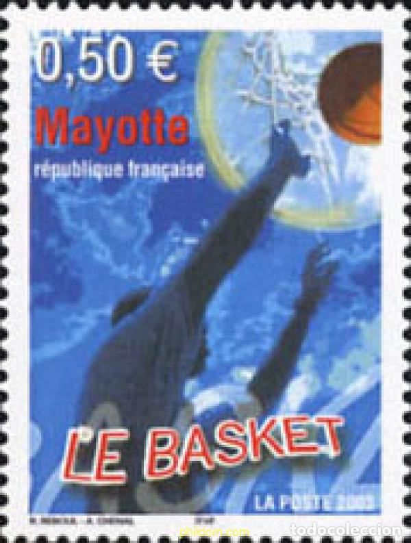 Sellos: 143017 MNH MAYOTTE 2003 BALONCESTO