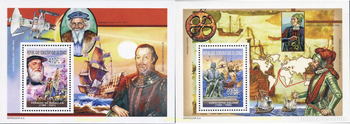 Sellos: 143403 MNH CONGO. Rep&uacute;blica democr&aacute;tica 2003 NAVEGANTES