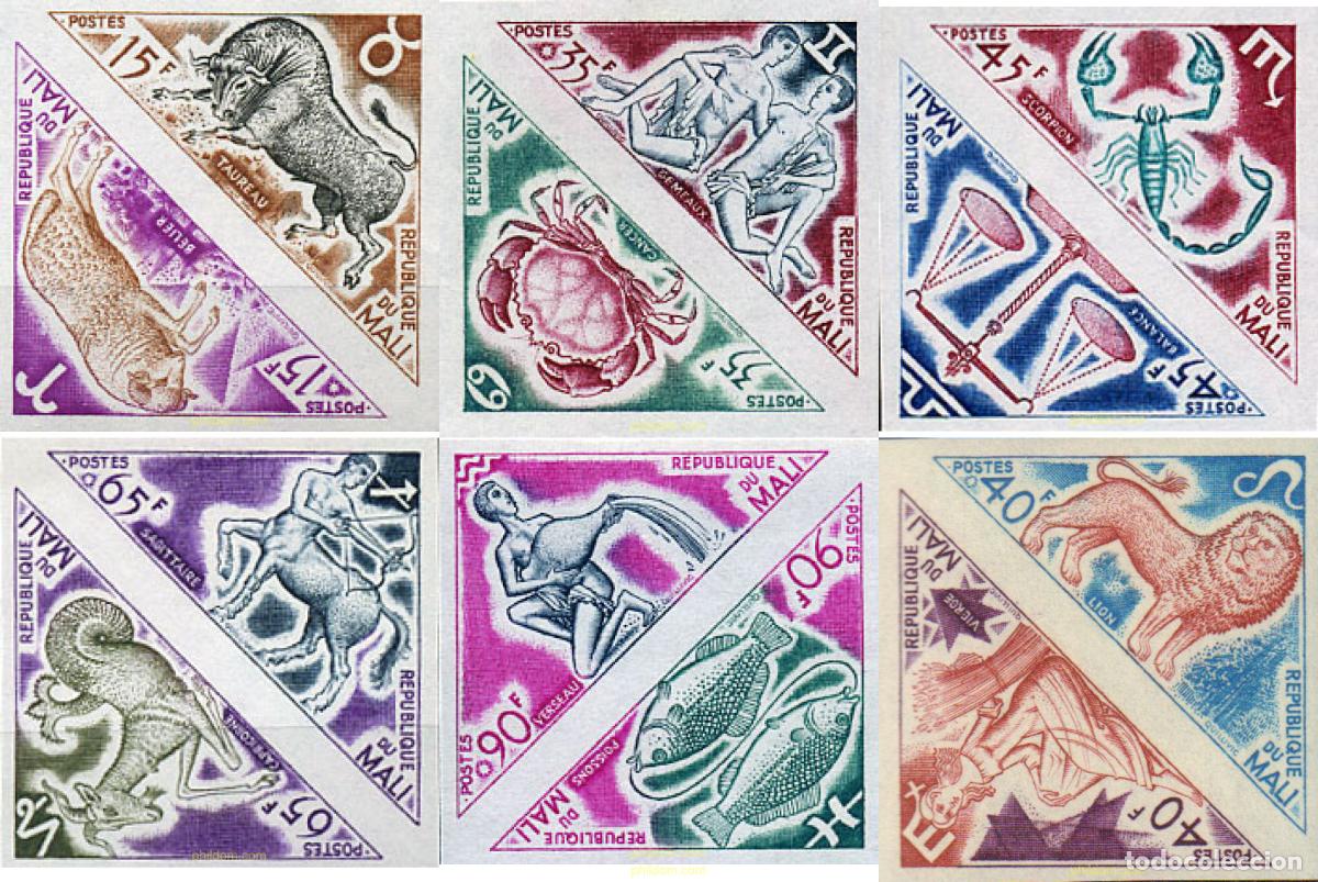 Sellos: 192594 MNH MALI 1972 SIGNOS DEL ZODIACO
