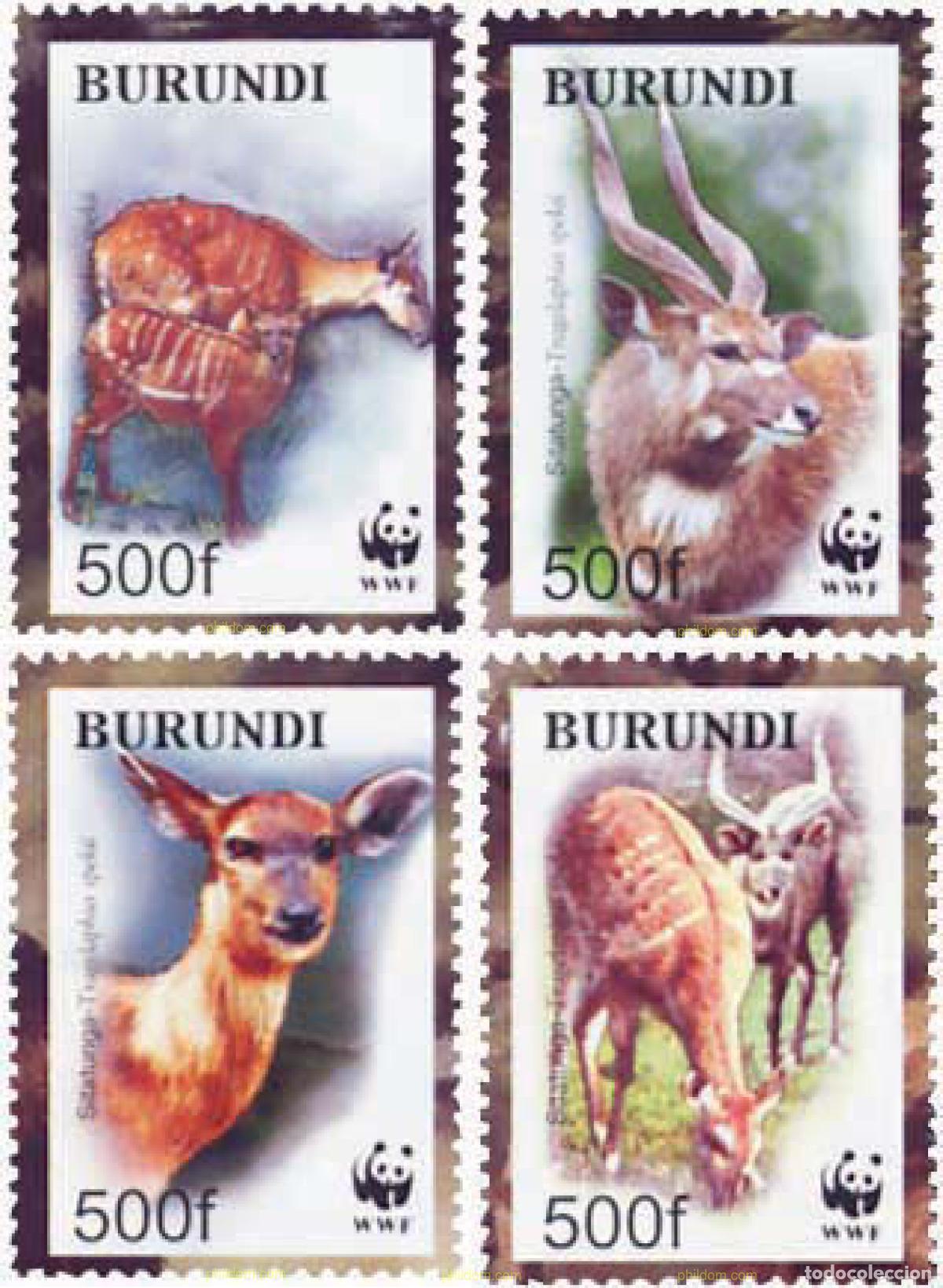Timbres: 145225 MNH BURUNDI 2004 WWF. ANTILOPES