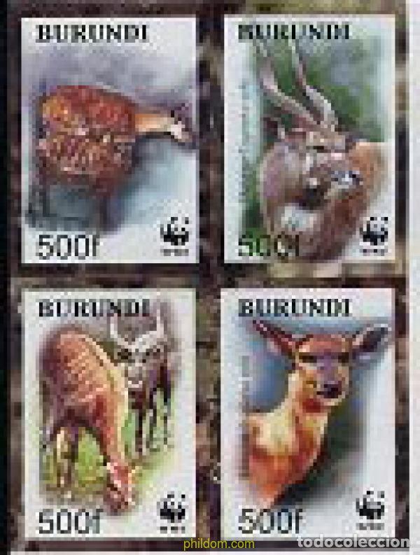 Sellos: 203575 MNH BURUNDI 2004 WWF. ANTILOPES