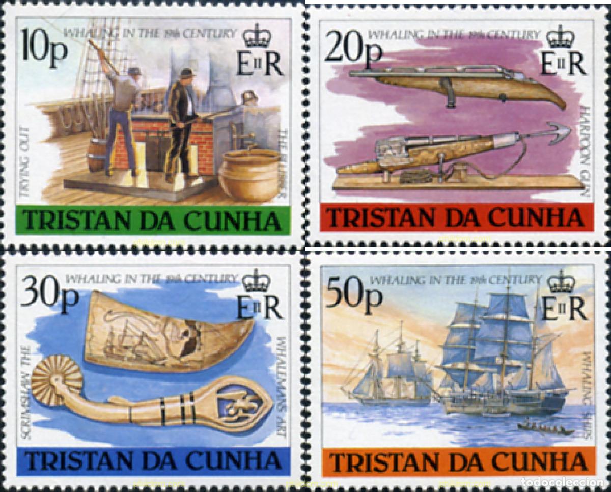 Sellos: 147440 MNH TRISTAN DA CUNHA 1988 PESCA DE LA BALLENA