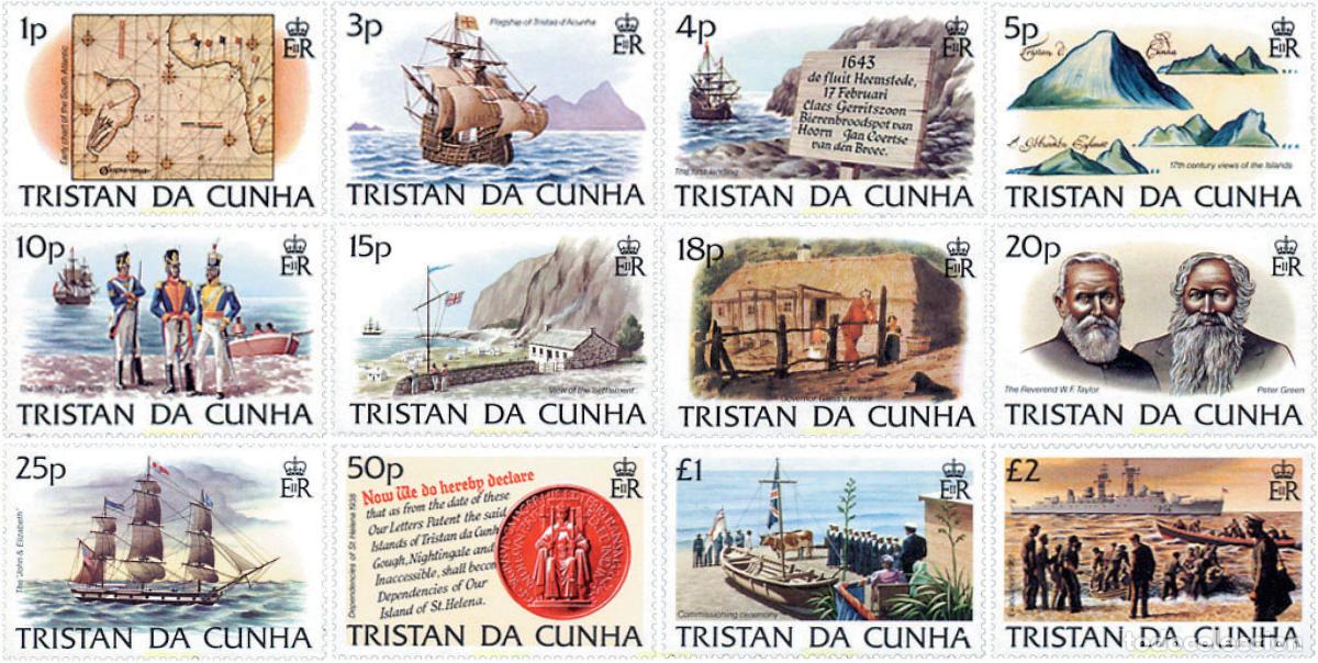 Sellos: 147460 MNH TRISTAN DA CUNHA 1983 HISTORIA DE TRISTAN DA CUNHA