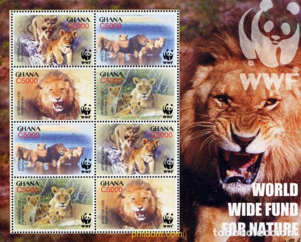 Sellos: 147921 MNH GHANA 2004 LEON AFRICANO