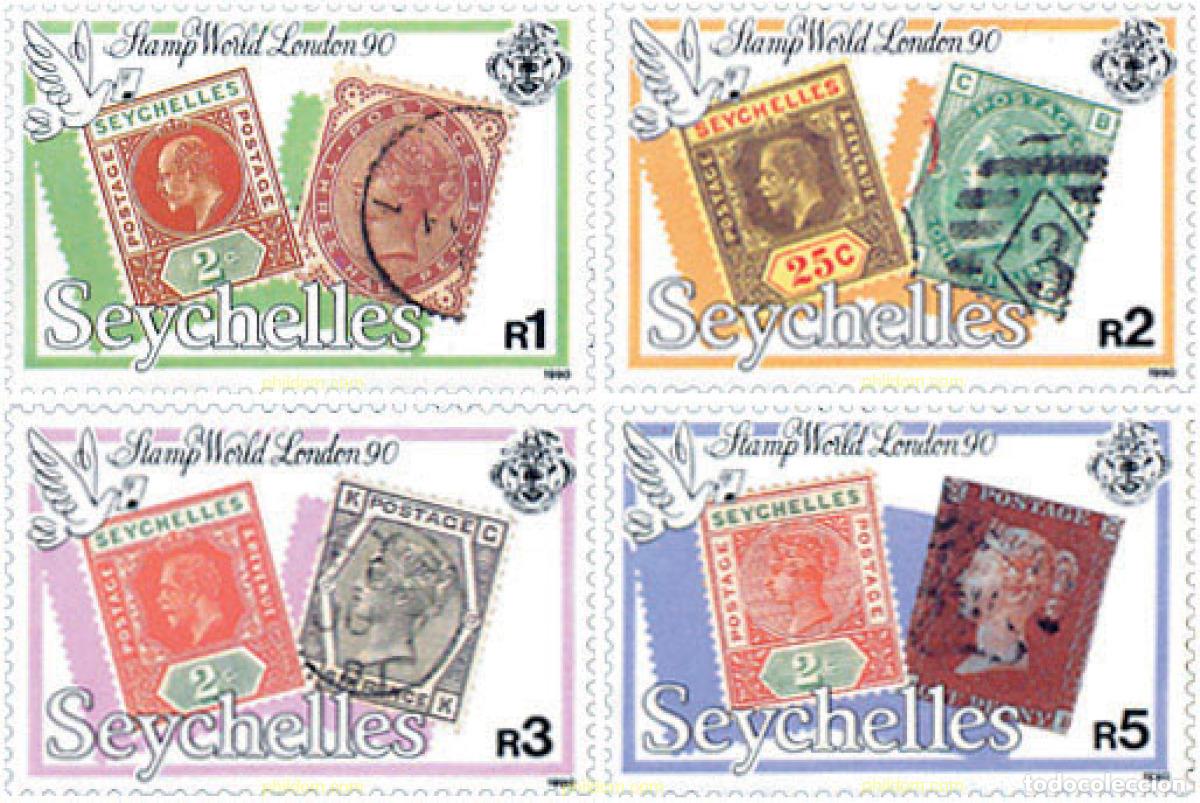Sellos: 151769 MNH SEYCHELLES 1990 LONDON 90. EXPOSICION FILATELICA INTERNACIONAL