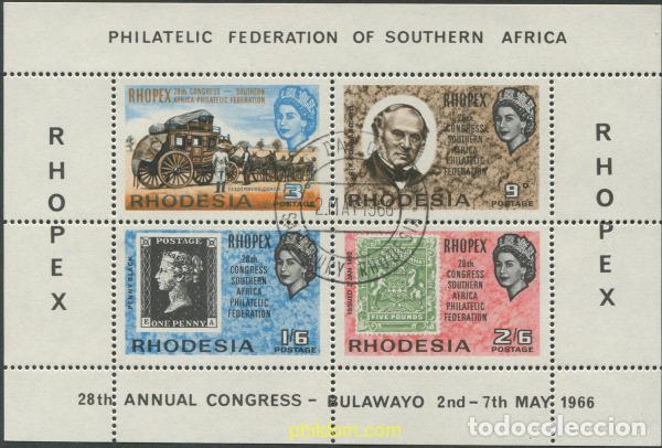 Sellos: 678737 USED RODESIA 1966 RHOPEX. EXPOSICION FILATELICA INTERNACIONAL