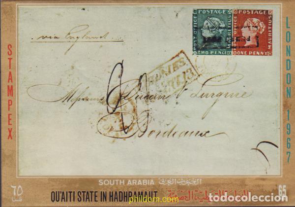 Sellos: 153342 MNH QU AITI. Estado de Hadhramaut 1967 STAMPEX 67. EXPOSICION FILATELICA INTERNACIONAL