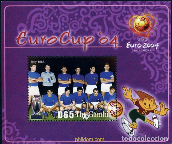 Sellos: 154016 MNH GAMBIA 2004 EUROCOPA DE FUTBOL. PORTUGAL 2004