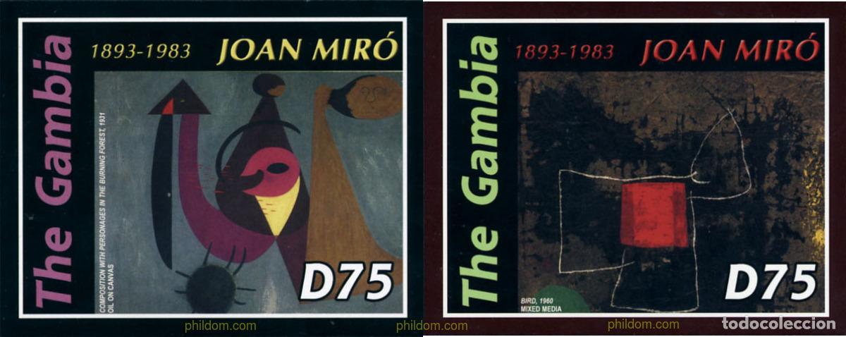 Sellos: 154071 MNH GAMBIA 2004 HOMENAJE A JOAN MIRO