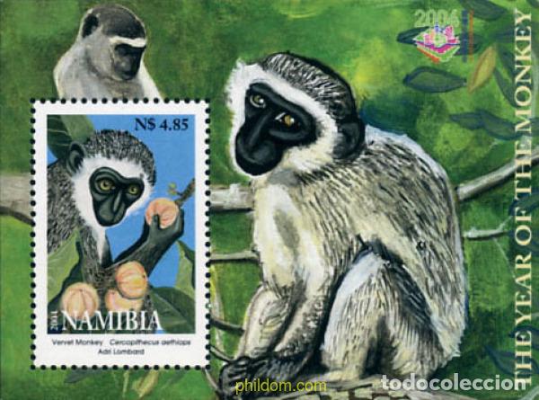 Sellos: 154585 MNH NAMIBIA 2004 A&Ntilde;O LUNAR CHINO - A&Ntilde;O DEL MONO