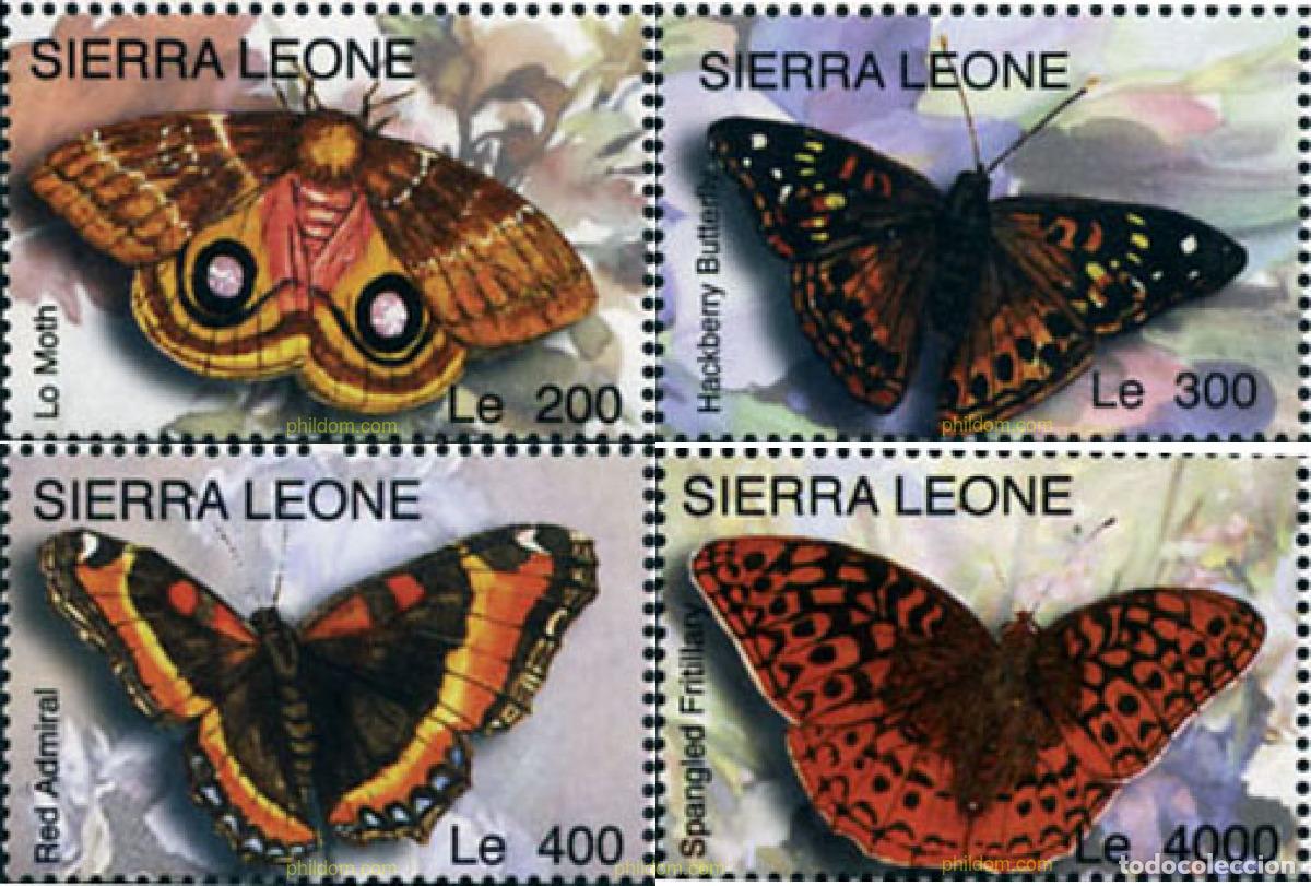 Sellos: 155023 MNH SIERRA LEONA 2004 MARIPOSAS