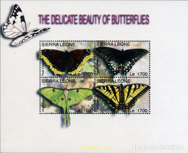 Sellos: 223097 MNH SIERRA LEONA 2004 MARIPOSAS