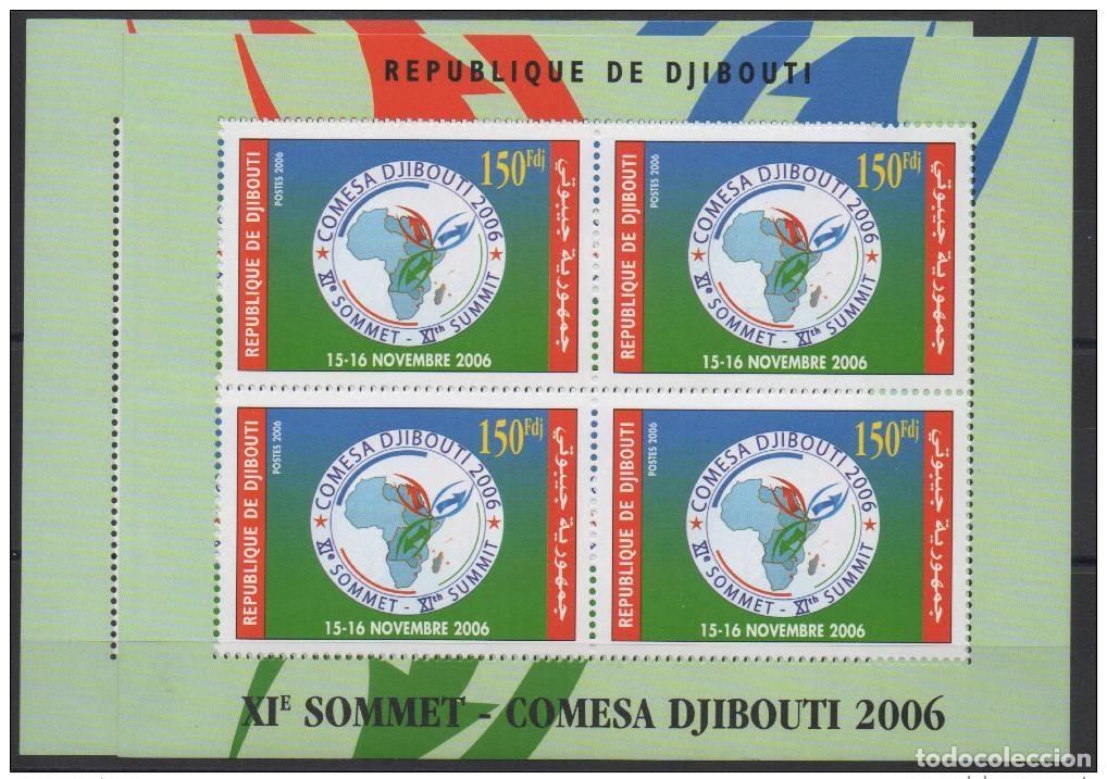Sellos: Yibuti 2006 VARIEDAD 2 tama&ntilde;os de bloque Kleinbogen Summit COMESA Mi. 809