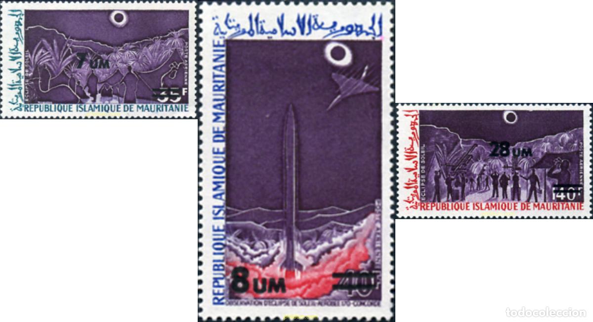 Sellos: 345900 MNH MAURITANIA 1973 ECLIPSE TOTAL DE SOL