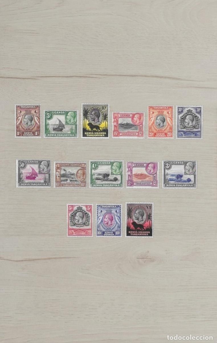 Sellos: Kenya Uganda & Tanganyika 1935 King George V COMPLETE Pictorial Selection Mint 14v - Exquisite Bi-co