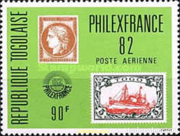 Sellos: 365720 MNH TOGO 1982 EXPOSICION INTERNACIONAL - PHILEXFRANCE-82