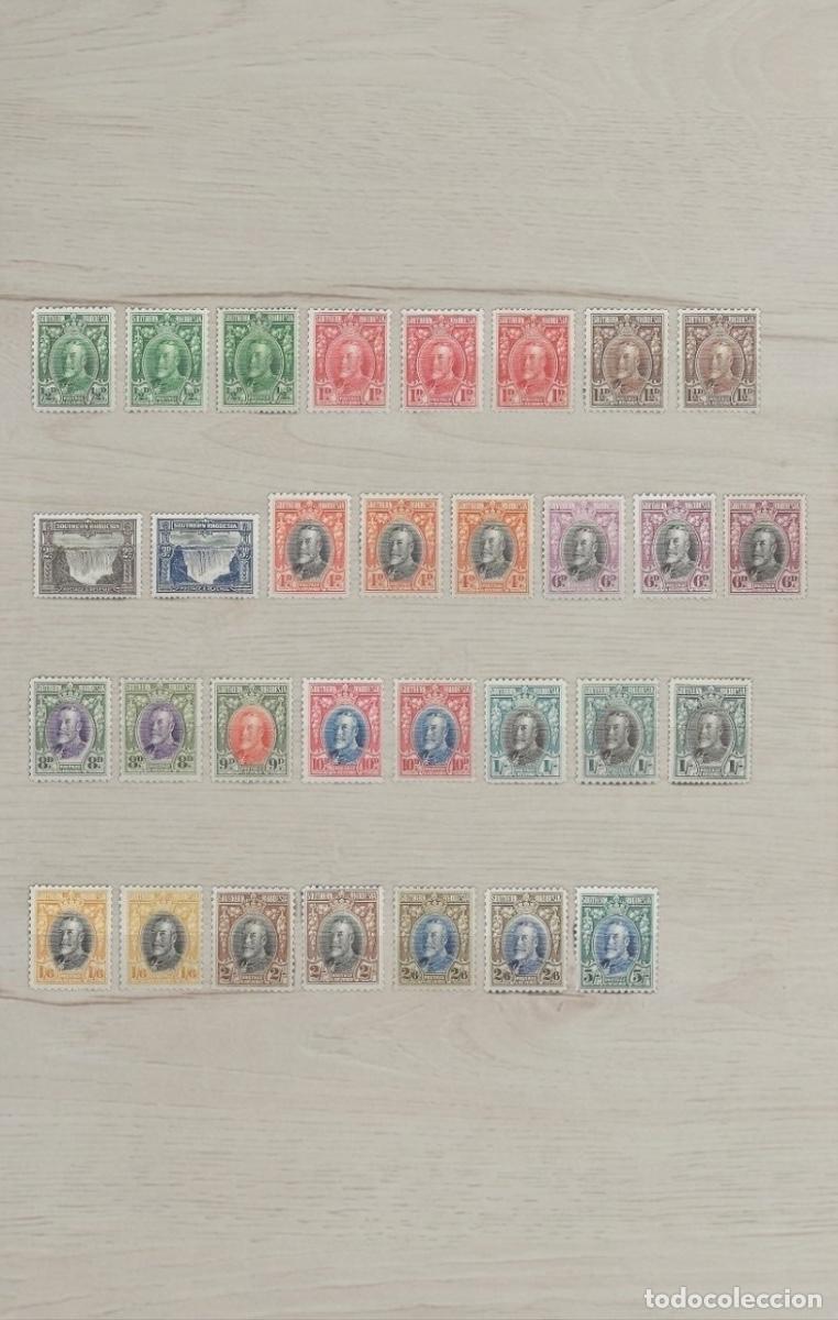 Sellos: SOUTHERN RHODESIA 1924-1929 KGV Set &ndash; 29 Premium Stamps / Victoria Falls Pictorials / Mint Unused