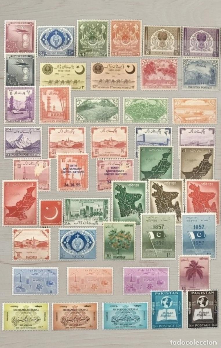 Sellos: PAKISTAN 1948-1958 Early Commemoratives Set &ndash; Massive 47 Premium Stamps Selection / Mint Unused