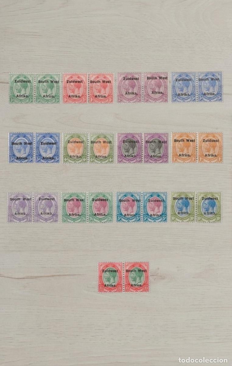 Sellos: SOUTH WEST AFRICA 1923 King George V &ndash; 24 Premium Stamps / Rare Bilingual Pairs / Mint Unused Set